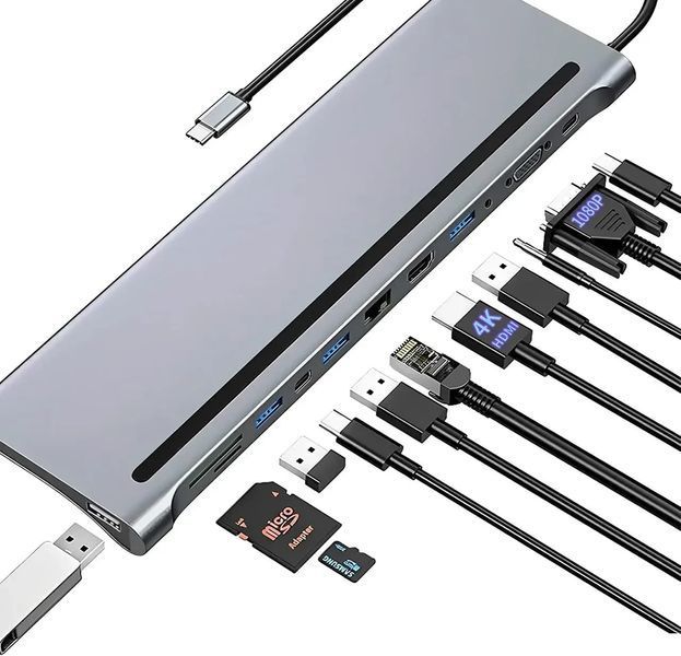 Хаб USB TYPE-C HUB PRO 599277850 фото